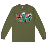Army Green nursing student Long Sleeve Tee - AdoDesignShop