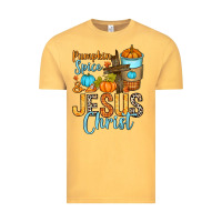 Vintage Mustard Pumpkin spice and Jesus Christ Vintage Tee - RanaPortraitStore