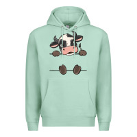 Seafoam custom cow Premium Hoodie - MaliasSmallBusiness