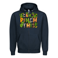 Navy St. Patrick's Can't pinch this Zipper Hoodie - OliviaCreatesArt