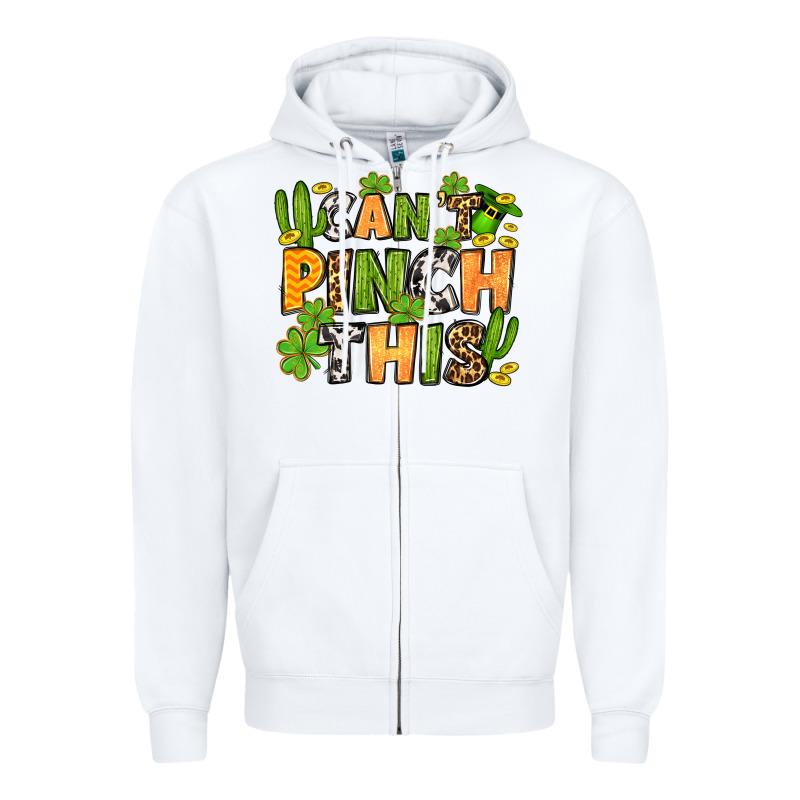 St. Patrick's Can't Pinch This Zipper Hoodie by OliviaCreatesArt | Teevron
