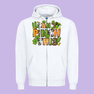 St. Patrick's Can't Pinch This Zipper Hoodie Designed By Oliviacreatesart