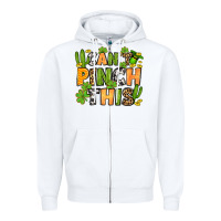 White St. Patrick's Can't pinch this Zipper Hoodie - OliviaCreatesArt
