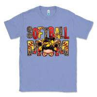 Colony Blue softball mom messy bun Classic Tee - Zillion Design Studio