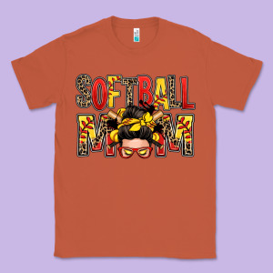 Softball Mom Messy Bun Classic Tee Designed By Zillion Design Studio