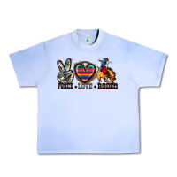 Grape Ice peace love rodeo Urban Heavy Tee - Zillion Design Studio