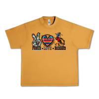 Peanut Butter peace love rodeo Urban Heavy Tee - Zillion Design Studio