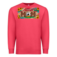 Cardinal soccer mom with ball and sunflower and serape licanse plate Premium Sweatshirt - Artiststas