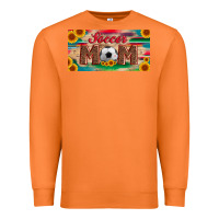 Carrot soccer mom with ball and sunflower and serape licanse plate Premium Sweatshirt - Artiststas