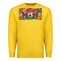 Lemon soccer mom with ball and sunflower and serape licanse plate Premium Sweatshirt - Artiststas