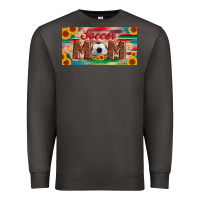 Smoke soccer mom with ball and sunflower and serape licanse plate Premium Sweatshirt - Artiststas
