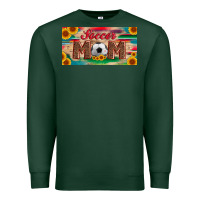 Soccer Mom With Ball And Sunflower And Serape Licanse Plate Premium Sweatshirt | Teevron