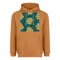 Meerkat colorful tropical flowers seamless pattern Heavyweight Hoodie - BundleAndBundleShop