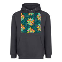 Smoke colorful tropical flowers seamless pattern Heavyweight Hoodie - BundleAndBundleShop