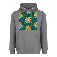 Storm colorful tropical flowers seamless pattern Heavyweight Hoodie - BundleAndBundleShop