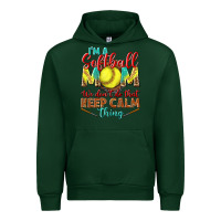 Forest Green I'm a Softball mom we don't do that keep calm Urban Hoodie - BundleAndBundleShop