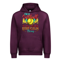 Mauve Wine I'm a Softball mom we don't do that keep calm Urban Hoodie - BundleAndBundleShop