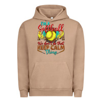 Pigment Burro I'm a Softball mom we don't do that keep calm Urban Hoodie - BundleAndBundleShop