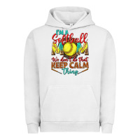 Pigment Lunar Rock I'm a Softball mom we don't do that keep calm Urban Hoodie - BundleAndBundleShop