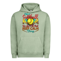 Pigment Oil Green I'm a Softball mom we don't do that keep calm Urban Hoodie - BundleAndBundleShop