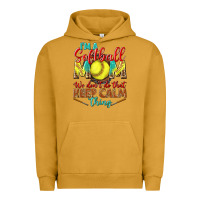 Pigment Peanut Butter I'm a Softball mom we don't do that keep calm Urban Hoodie - BundleAndBundleShop