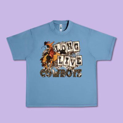 Long Live Cowboys Urban Heavy Tee Designed By Zillion Design Studio