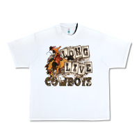 White long live cowboys Urban Heavy Tee - Zillion Design Studio