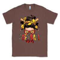 Chestnut softball mom messy bun Classic Tee - Zillion Design Studio