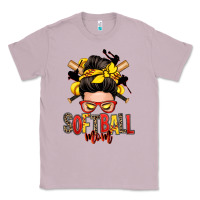 Lilac softball mom messy bun Classic Tee - Zillion Design Studio