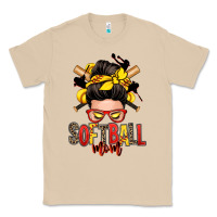 Mushroom softball mom messy bun Classic Tee - Zillion Design Studio