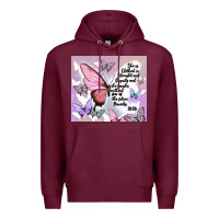 Burgundy bible verse Premium Hoodie - MaliasSmallBusiness