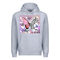 Heather Grey bible verse Premium Hoodie - MaliasSmallBusiness