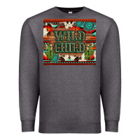 Charcoal Heather wild chıld aztec gemstone and cactus Premium Sweatshirt - Artiststas