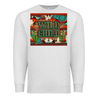 Oatmeal Heather wild chıld aztec gemstone and cactus Premium Sweatshirt - Artiststas
