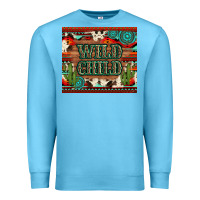 Ocean Blue wild chıld aztec gemstone and cactus Premium Sweatshirt - Artiststas