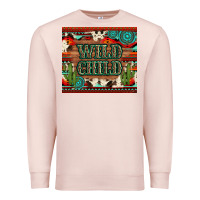 Pale Pink wild chıld aztec gemstone and cactus Premium Sweatshirt - Artiststas