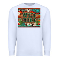 White wild chıld aztec gemstone and cactus Premium Sweatshirt - Artiststas