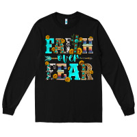 Black faith over fear Long Sleeve Tee - Zillion Design Studio