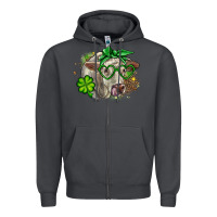 Smoke Charolais St. Patrick's Day Zipper Hoodie - OliviaCreatesArt