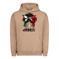 Pigment Burro Mexican Mom Life Messy Bun Mama Urban Hoodie - BundleAndBundleShop