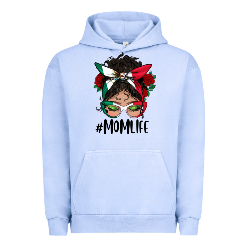 Mexican Mom Life Messy Bun Mama Urban Hoodie by BundleAndBundleShop | Teevron