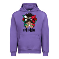 Tulip Mexican Mom Life Messy Bun Mama Urban Hoodie - BundleAndBundleShop