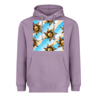 Lavender leopard sun seamless pattern Heavyweight Hoodie - BundleAndBundleShop