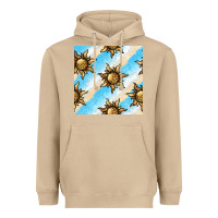 Mushroom leopard sun seamless pattern Heavyweight Hoodie - BundleAndBundleShop