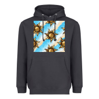 Smoke leopard sun seamless pattern Heavyweight Hoodie - BundleAndBundleShop