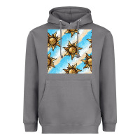Storm leopard sun seamless pattern Heavyweight Hoodie - BundleAndBundleShop