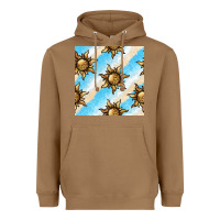 Toasted Coconut leopard sun seamless pattern Heavyweight Hoodie - BundleAndBundleShop