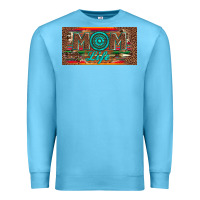 Ocean Blue mom life license plate Premium Sweatshirt - Artiststas