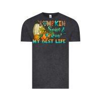 Vintage Black Pumpkin spice and livin' my best life Vintage Tee - RanaPortraitStore