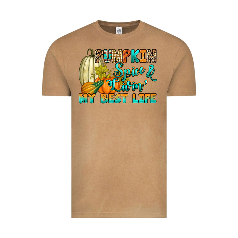 Pumpkin Spice And Livin' My Best Life Vintage Tee by RanaPortraitStore | Teevron